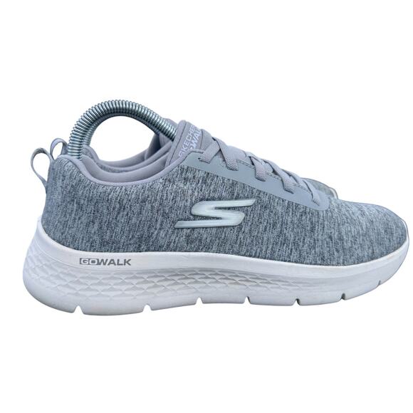 Skechers GO WALK Running Sneakers Shoes Womens 9.5 Gray Low Top Slip On 124959W - Picture 6 of 11